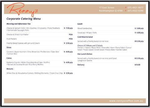 Renny’s Cafe & Takeaway - Accommodation Batemans Bay 2