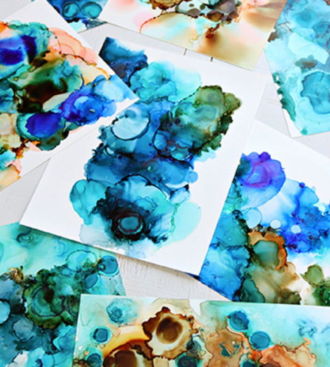 Alcohol Ink Art Class - Accommodation Batemans Bay 0
