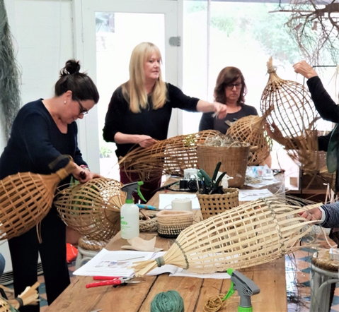 Fish Trap Lampshade Weaving - Accommodation Batemans Bay 0