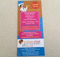 Indian chef restaurant  Take away - Accommodation Batemans Bay